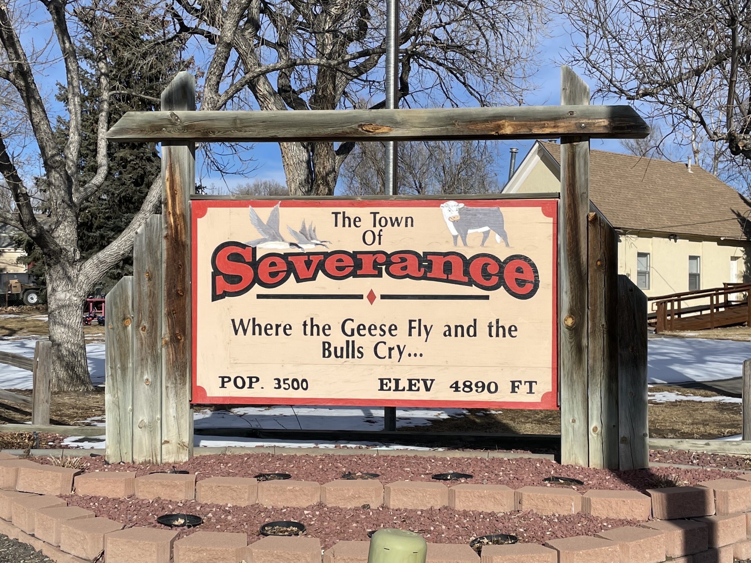Severance sign