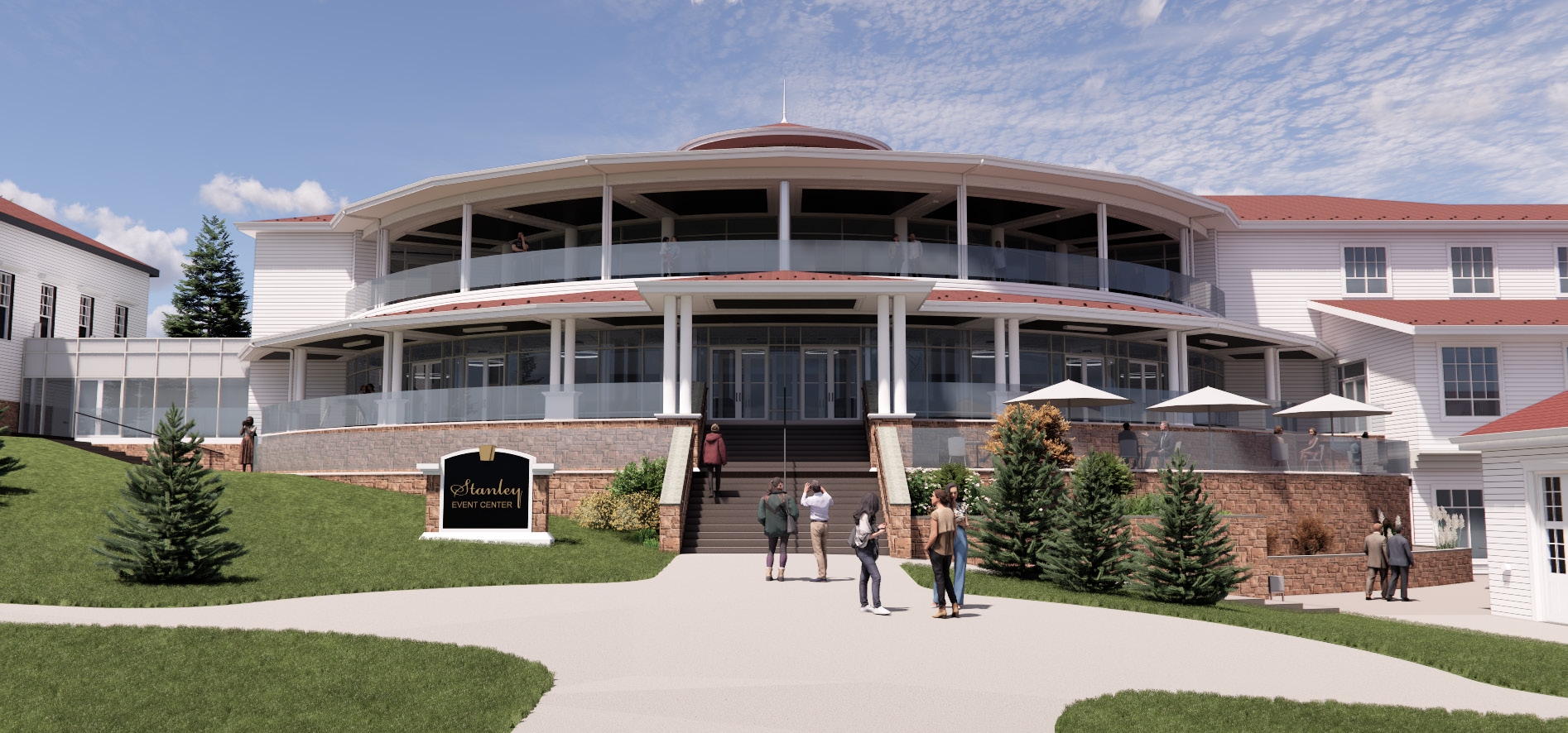 A rendering depicts the Stanley Film Center.