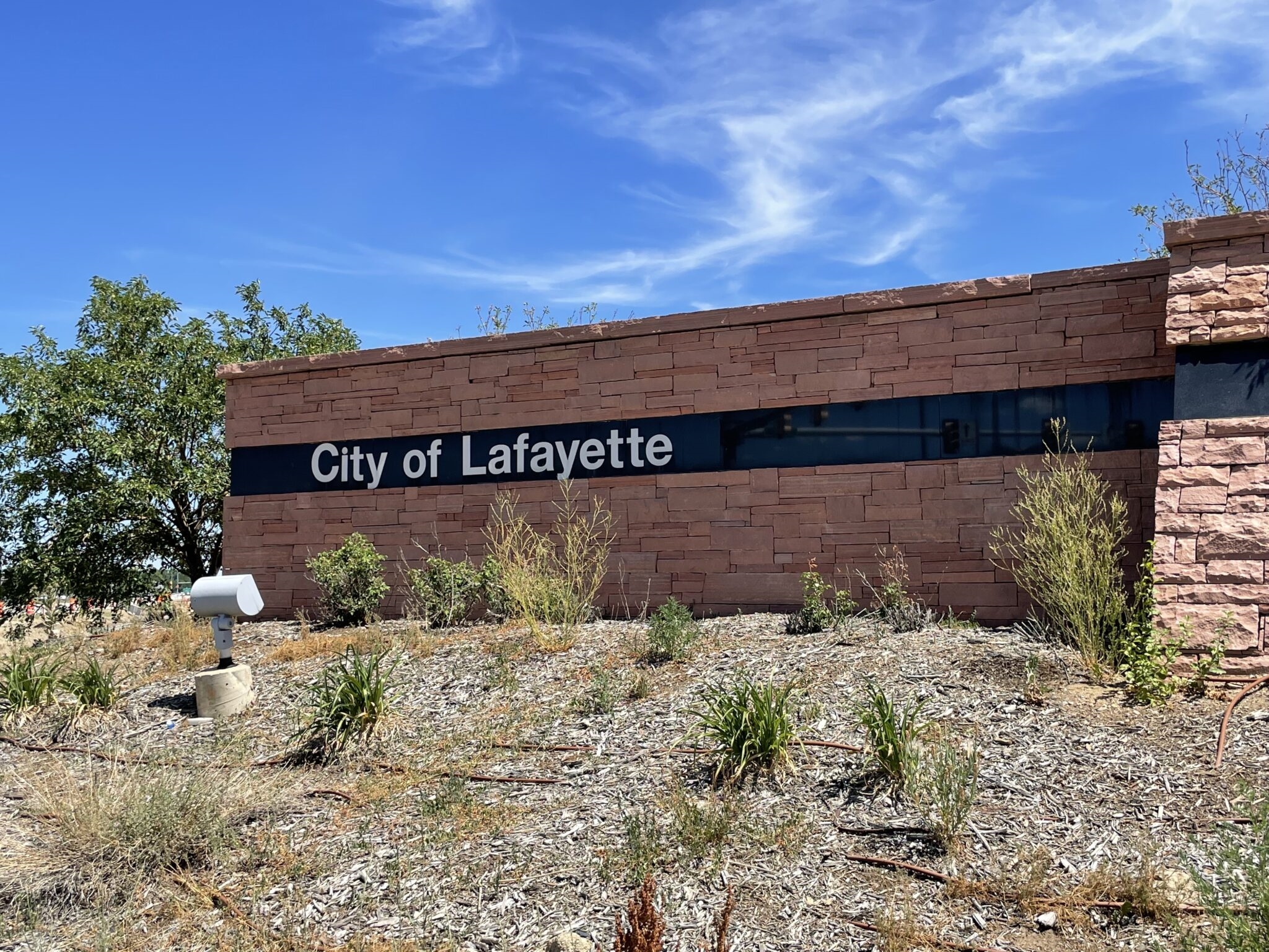 Lafayette welcome sign.